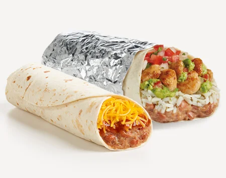 Del Taco Menu Prices | Secret Items, Vegetarian Picks & Combos 8 Del Taco's burrito menu including classic bean burritos and Epic Burritos® with premium fillings.