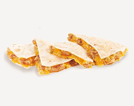 Del Taco Menu Prices | Secret Items, Vegetarian Picks & Combos 65 Del Taco Chicken Cheddar Quesadilla with grilled marinated chicken, cheddar cheese, and green sauce in a grilled flour tortilla