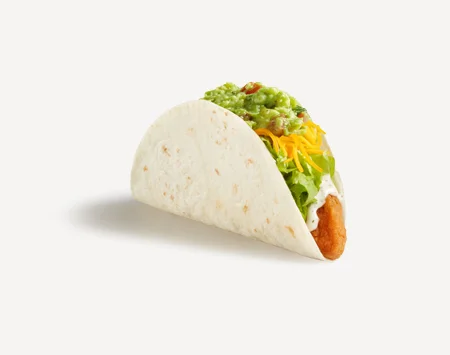 Del Taco Menu Prices | Secret Items, Vegetarian Picks & Combos 40 Del Taco Crispy Chicken Guac’d Up Taco with crispy chicken, guacamole, lettuce, cheddar cheese, and choice of chipotle or ranch sauce